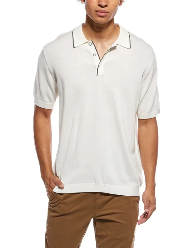 Crawford Wool & Cashmere-blend Polo Shirt