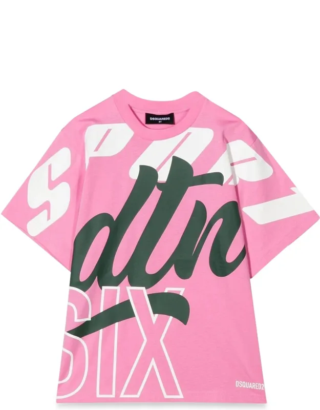 T-shirt With Allover Writing