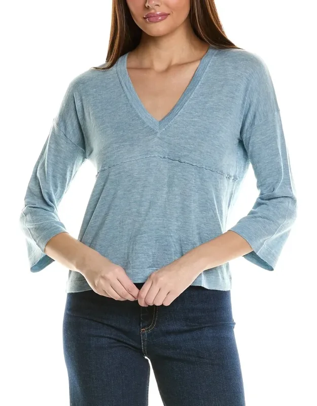 Bell Sleeve Cashmere Sweater