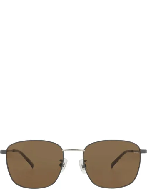 Square-frame Metal Sunglass
