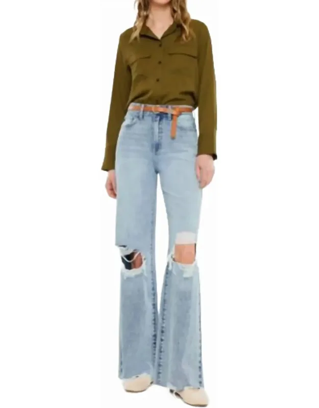 Ultra High Rise Wide Leg Jeans