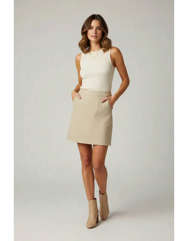 Faux Leather Mini Skirt
