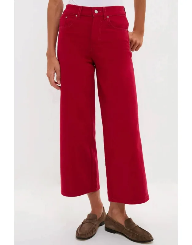 Juliette High Rise Wideleg Ankle Jeans
