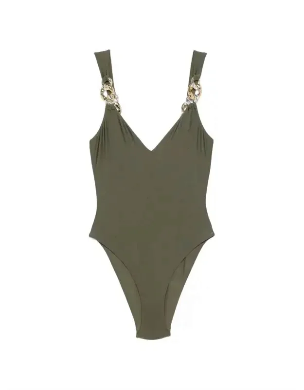 Regan V Neck One Piece Swimsuit