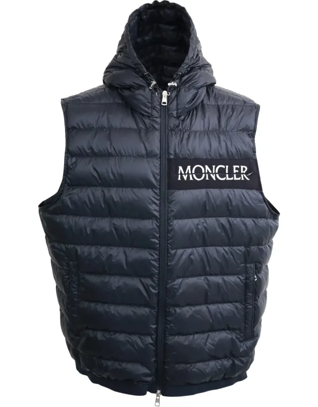 Down Logo-print Gilet