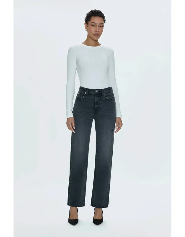 Cassie Super High Rise Straight Jeans - 12" Waist, 31" Inseam
