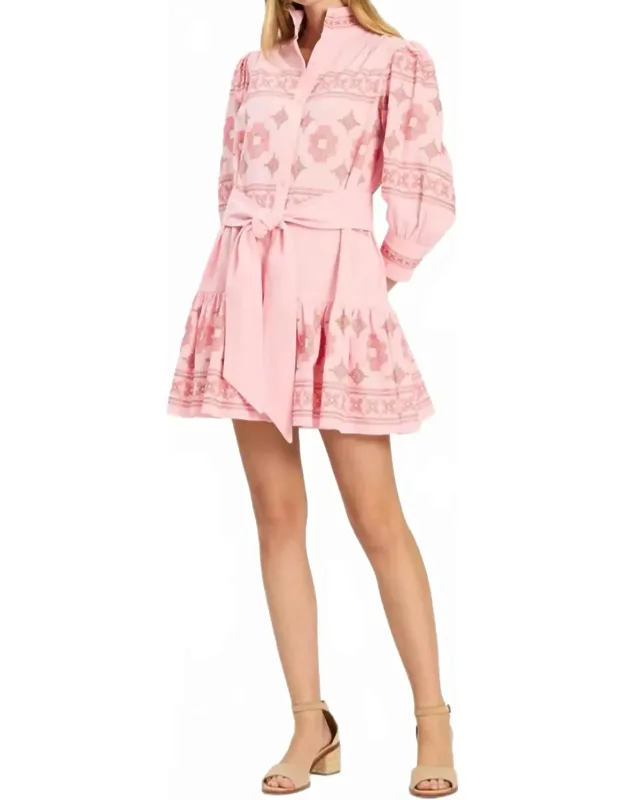 Christy Embroidery Mini Dress