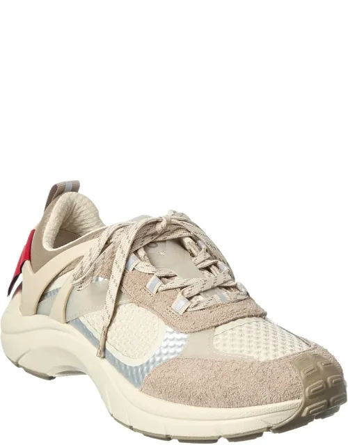 Suede-trim Sneakers