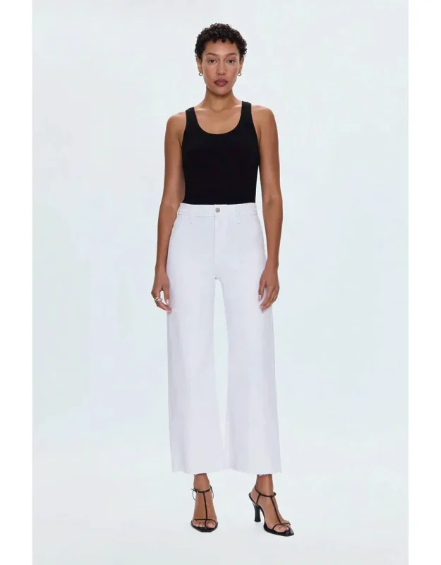 Penny Crop High Rise Wide Leg Jeans