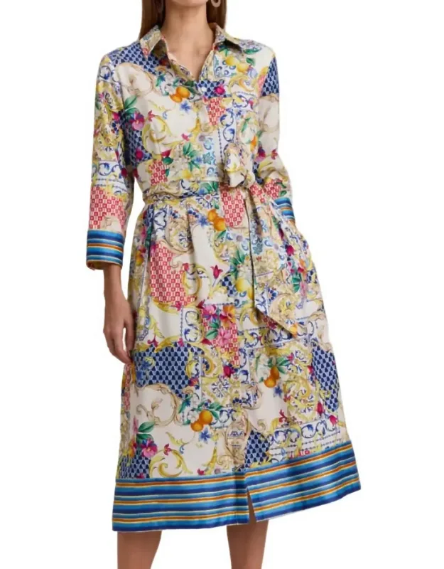 Amalfi Print Dress