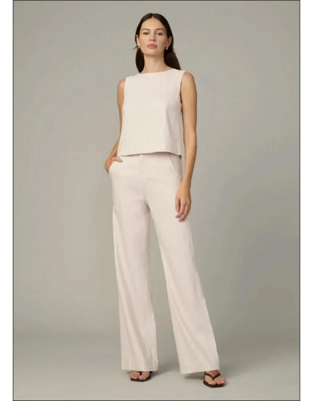 High Rise Clean Denim Trousers