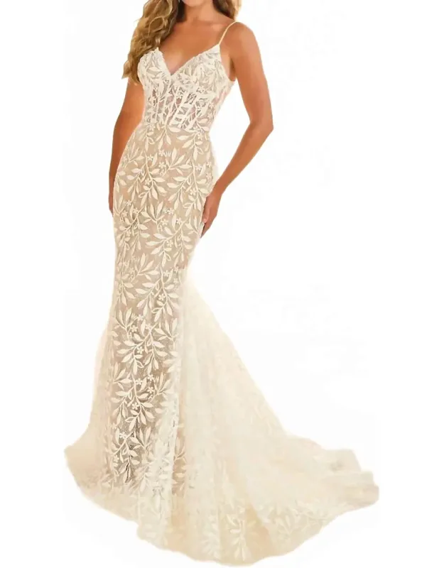 Prom Formal Lace Long Mermaid Evening Dress