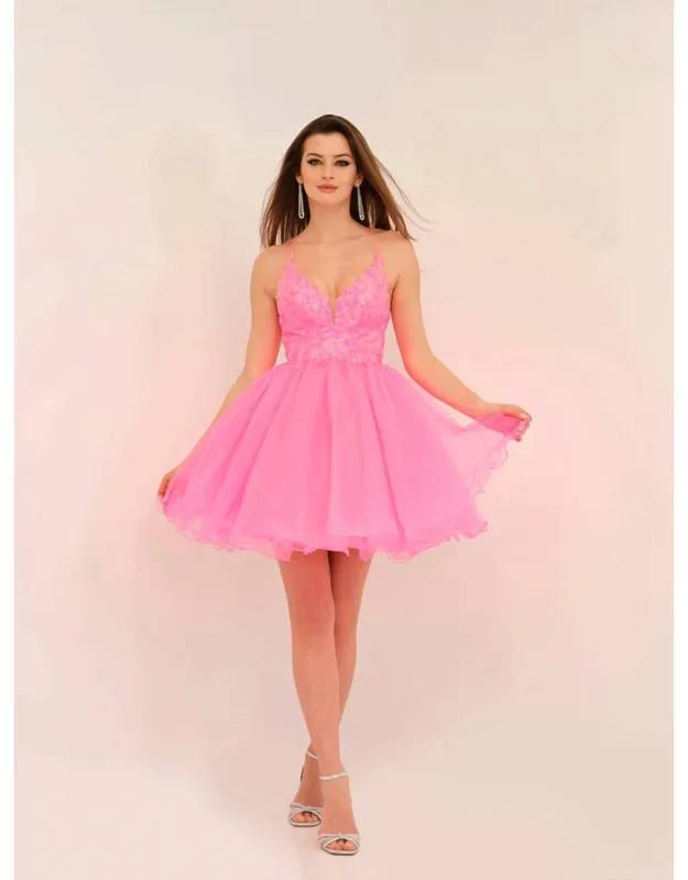 Strappy Backless Tulle Dress