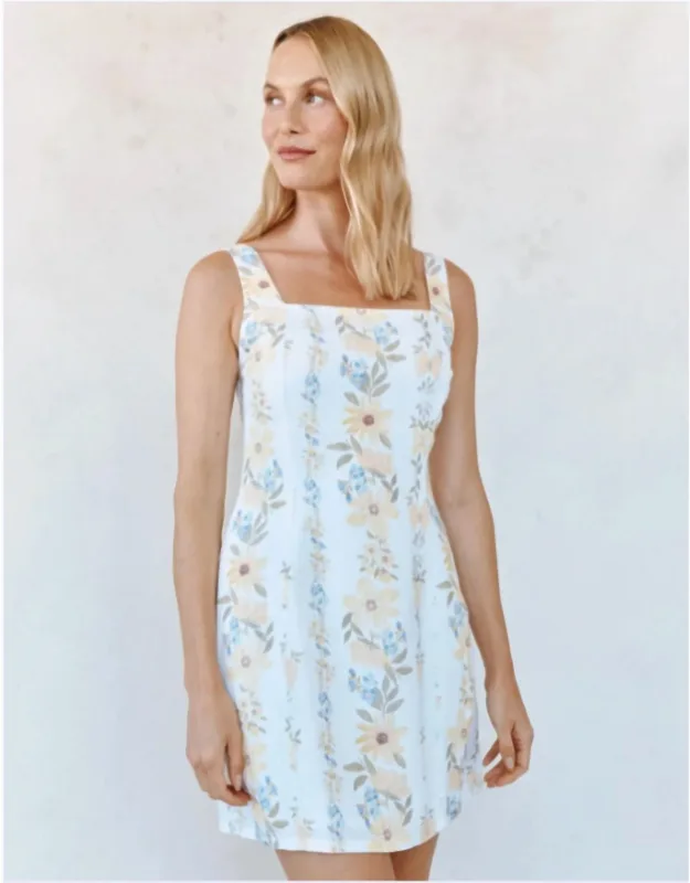 Fitted Smocked Back Mini Dress
