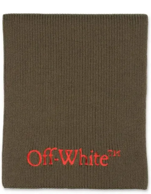 Bookish Logo Knit Wool Scarf