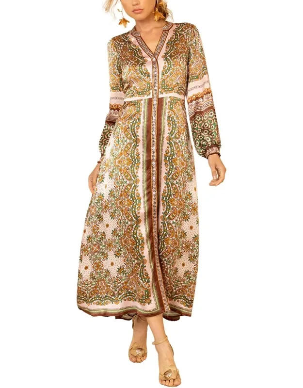 Silk-blend Maxi Dress