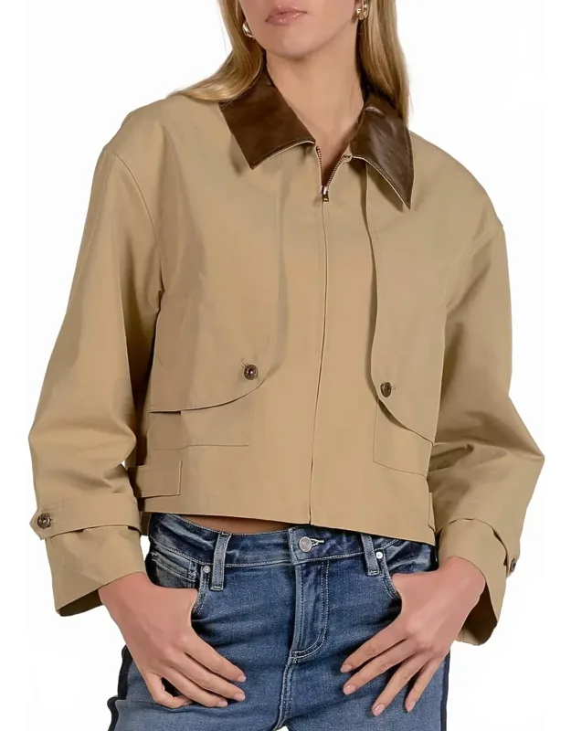 Cropped Trench Coat