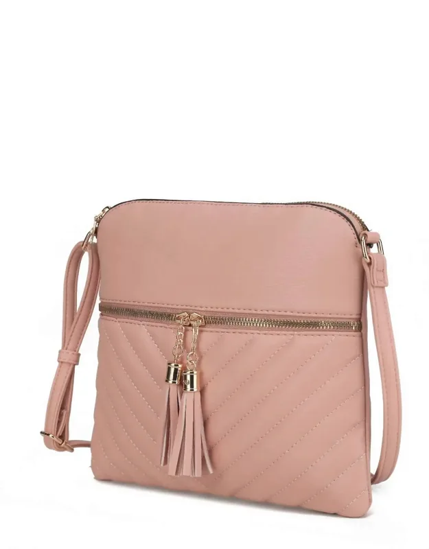 Winnie Quilted Vegan Leather Crossbody Bag