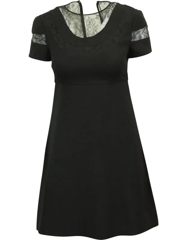 Chantilly Lace Paneled Cocktail Dress
