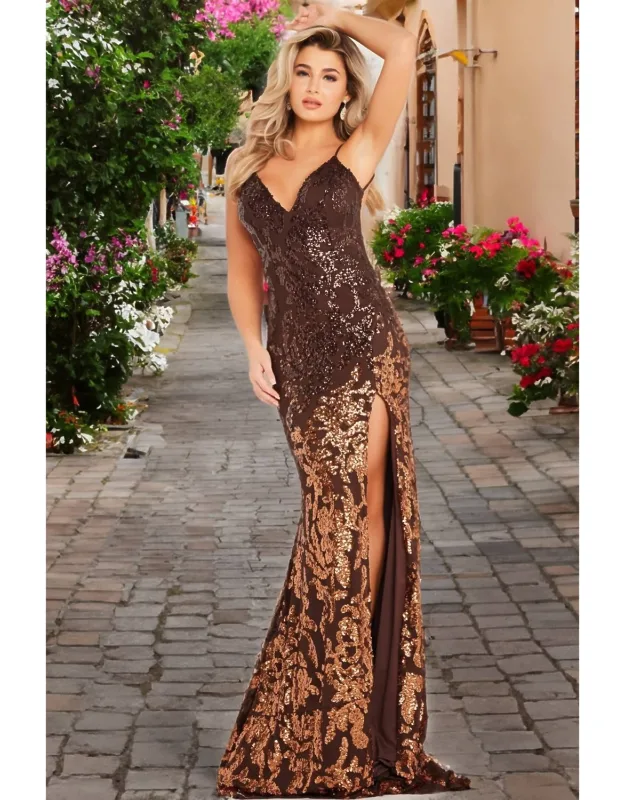 Backless Sequin Dress
