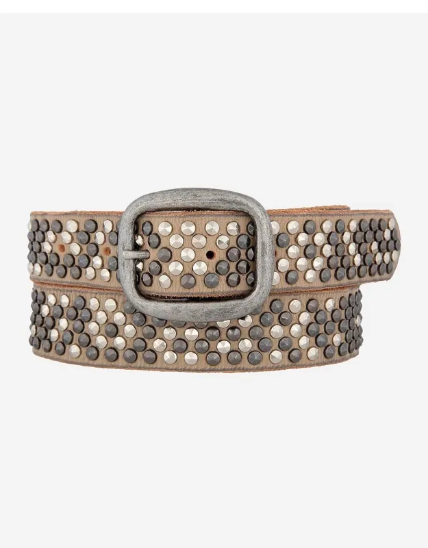 Bitta Pyramid Multi Studded Leather Belt