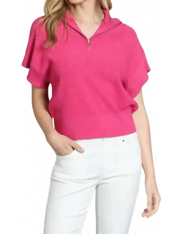 Half Zip Knit Sweater