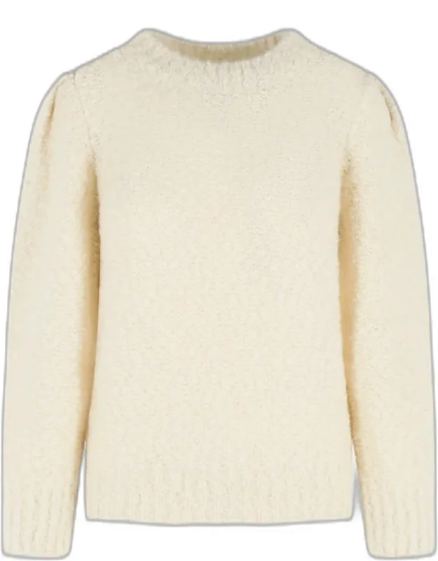 Emma Ivory Virgin Wool Blend Sweater