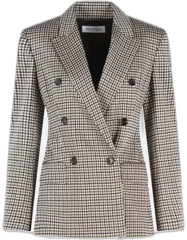 Eccelso Blazer In Viscose And Black Virgin Wool