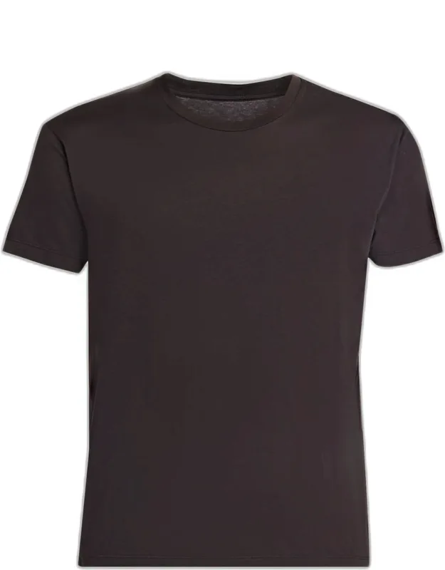 Cotton And Silk Crewneck T-shirt