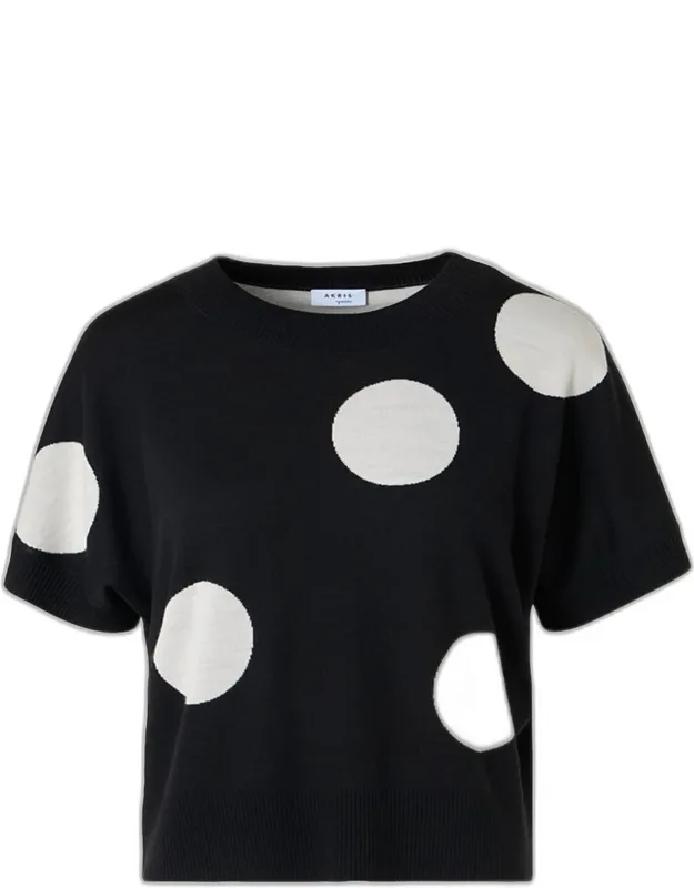 Polka-dot Merino Wool Sweater