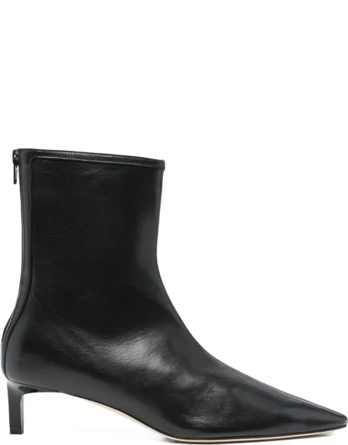 Pointed Leather Booties