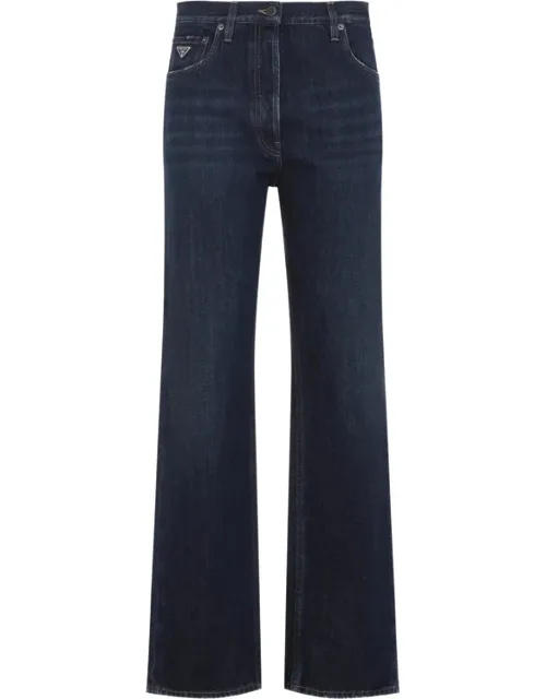 Logo-plaque Wide-leg Jeans