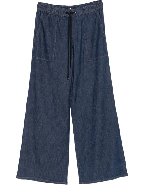 Utility Drawstring Wide-leg Jeans
