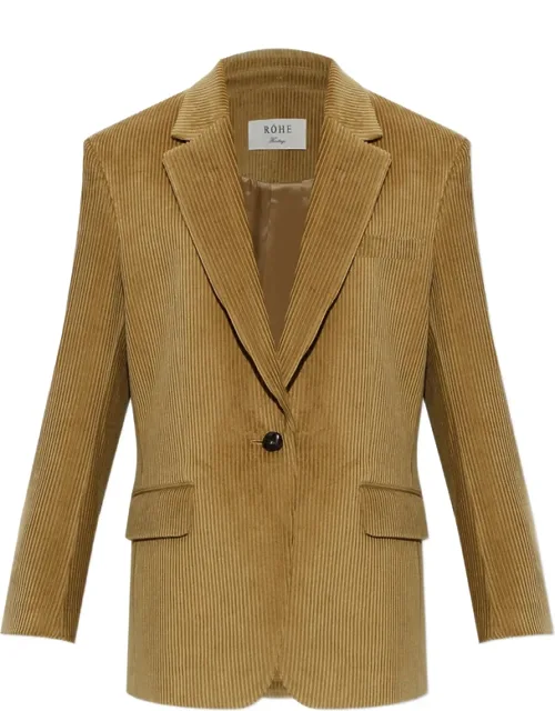 Corduroy Single-vent Blazer