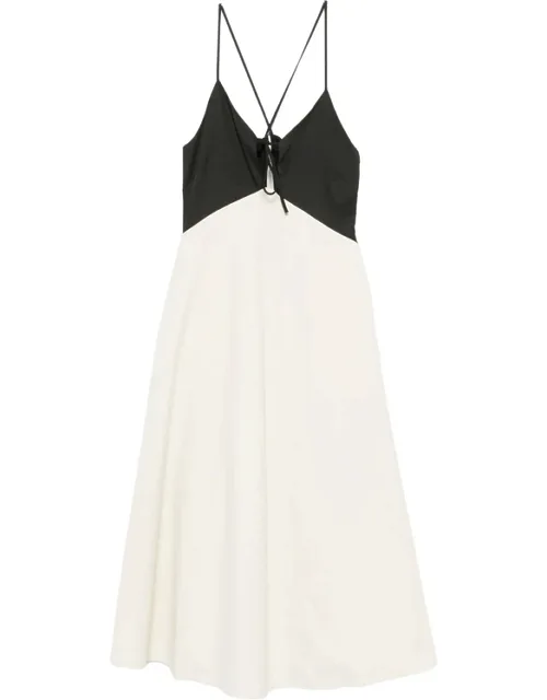 Angelina V-neck Midi Dress