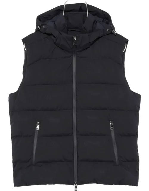 Zip-fastening Hooded Gilet