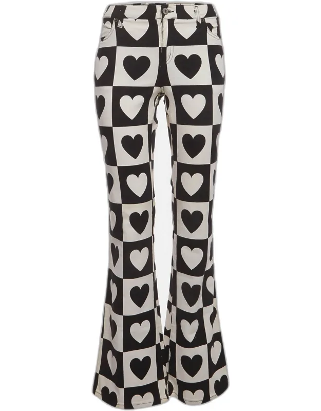 Printed Flared Jeans