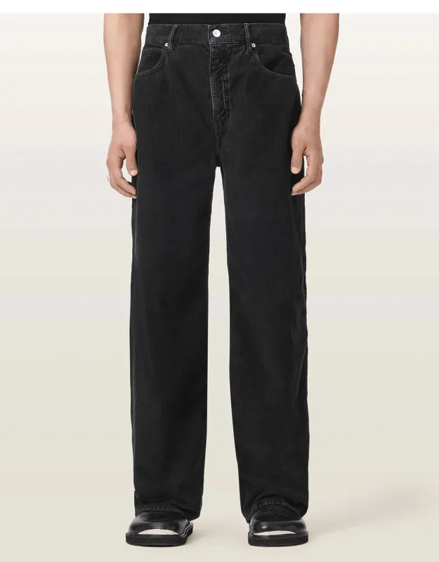 Loose Fit Wide Leg Corduroy Jeans