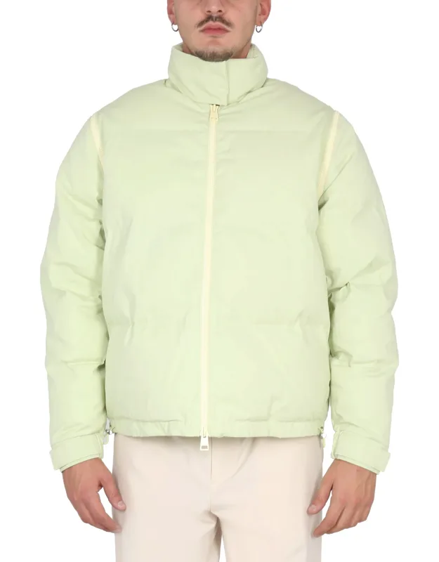 Jacket With Zip High Neck Regular Fit 100% Cotton