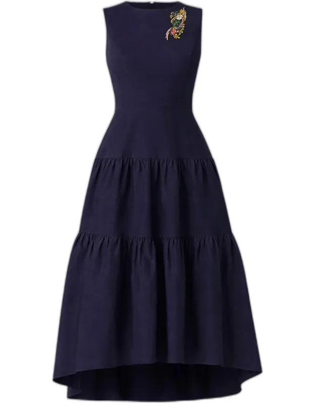 Tiered High-low Maxi Dress