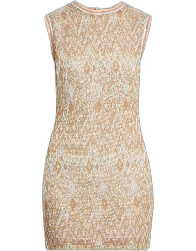 Diamond Knit Mini Dress