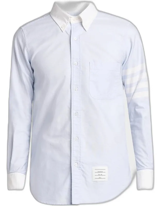Engineered 4-bar Straight-fit Oxford Shirt