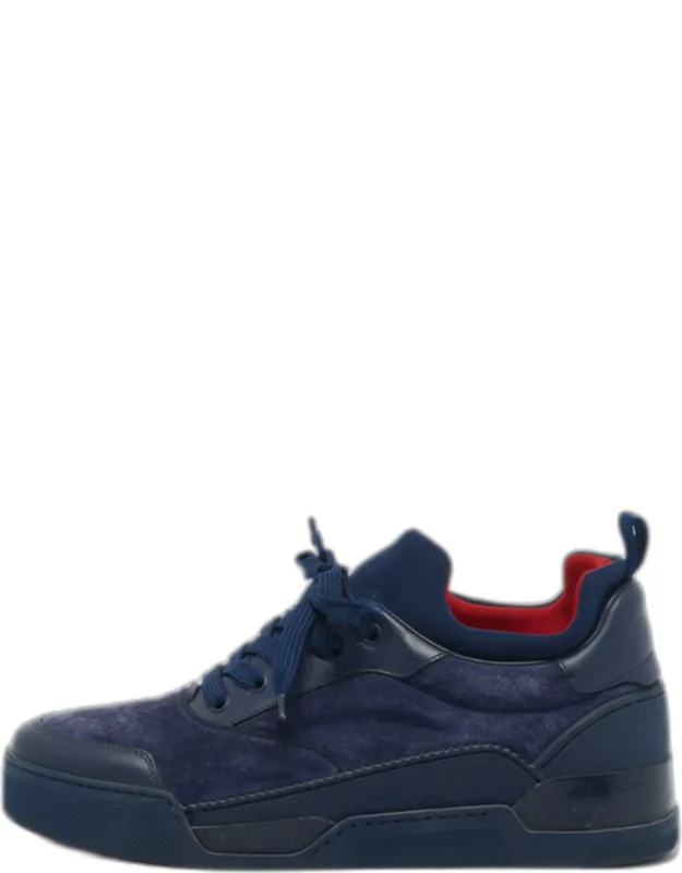 Leather And Suede Aurelien Low Top Sneakers