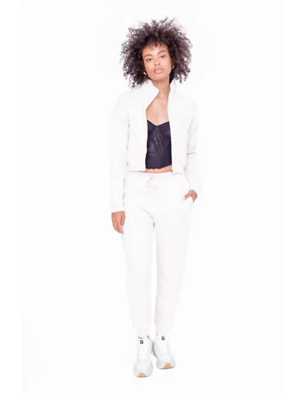 Quilted Cropped Zip-up Jacket