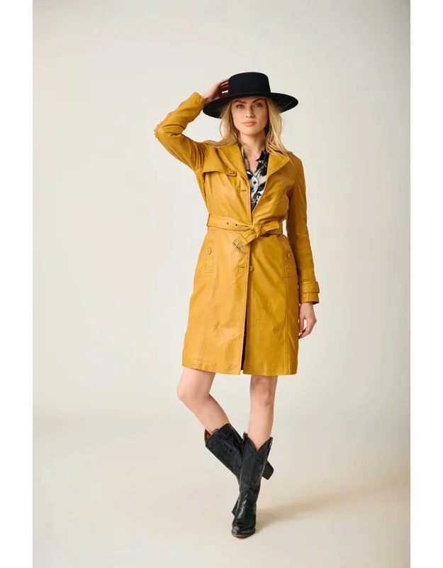 Leather Trench Coat