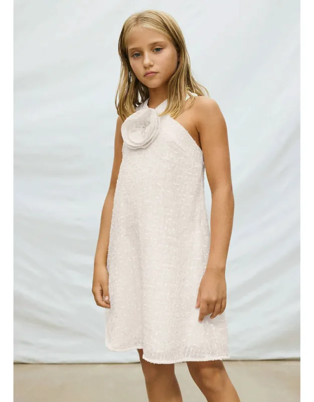 Flower Applique Dress