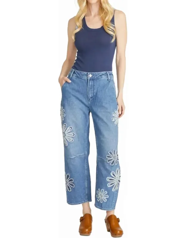 Barrel Patchwork Jeans