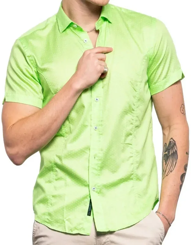 Polka Dot Short Sleeve Shirt