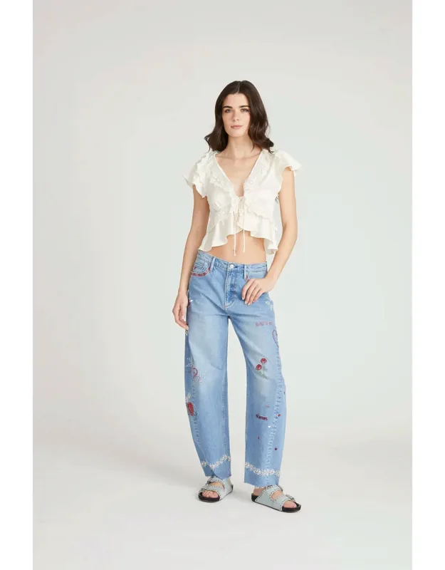 Wide Leg Barrel Jeans