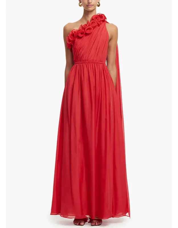 One Shoulder Maxi Dress